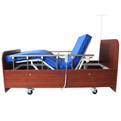 2 Motorlu Ahşap Hasta Yatağı ES-161 - Gold