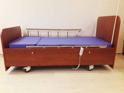 3 Motorlu Ahşap Hasta Karyolası ES-163 - Gold