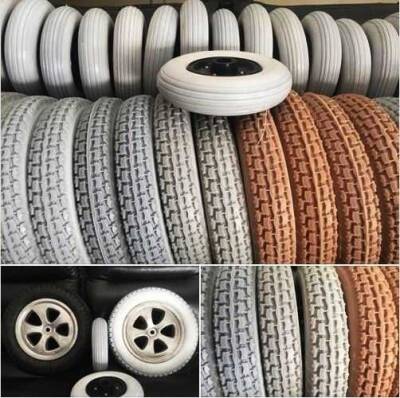 Akülü Sandalye Tekeri - Gold (1)