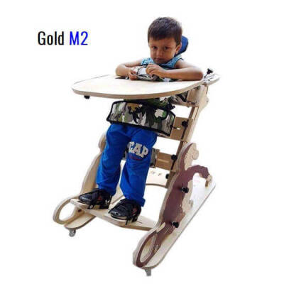 Gold M2 Çift Yönlü Ayakta Durma Sehpası - Gold